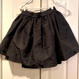 Kate Spade RARE Skirt black rose size 6